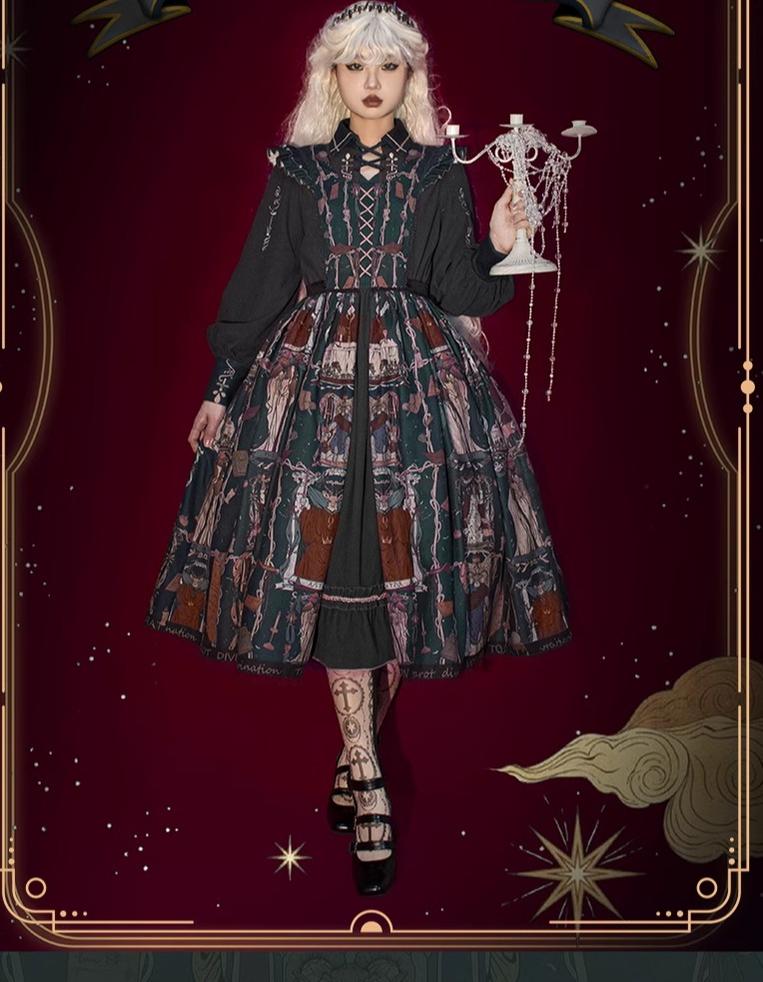 Tarot - Elegant Lolita Dress Classicl Court Style Lolita OP Salopette - image 20
