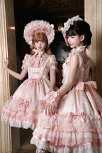 Satin Rose Sweet Lolita OP and JSK Dress Series and Accessories - image 18