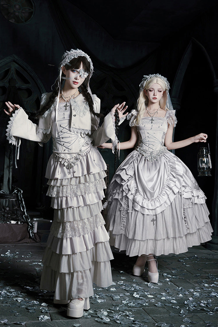 Bionic Doll - Gothic Lolita Fishtail Skirt & Corset Full Set - image 3