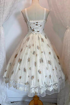 Chloris - Floral Embroidered Sweet Lolita JSK Dress in Apricot - image 9