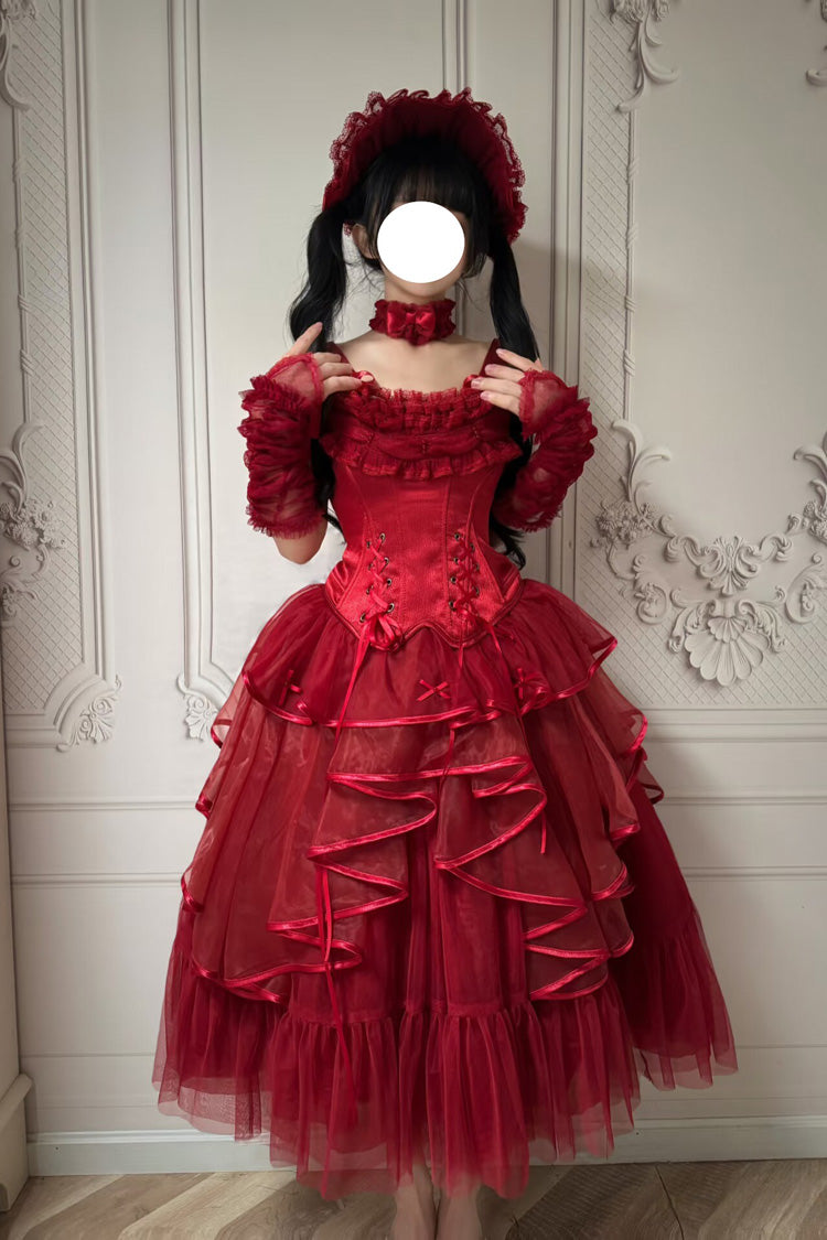 The Summer Waves Sparkle - Classic Lolita Top & Skirt Set - image 12