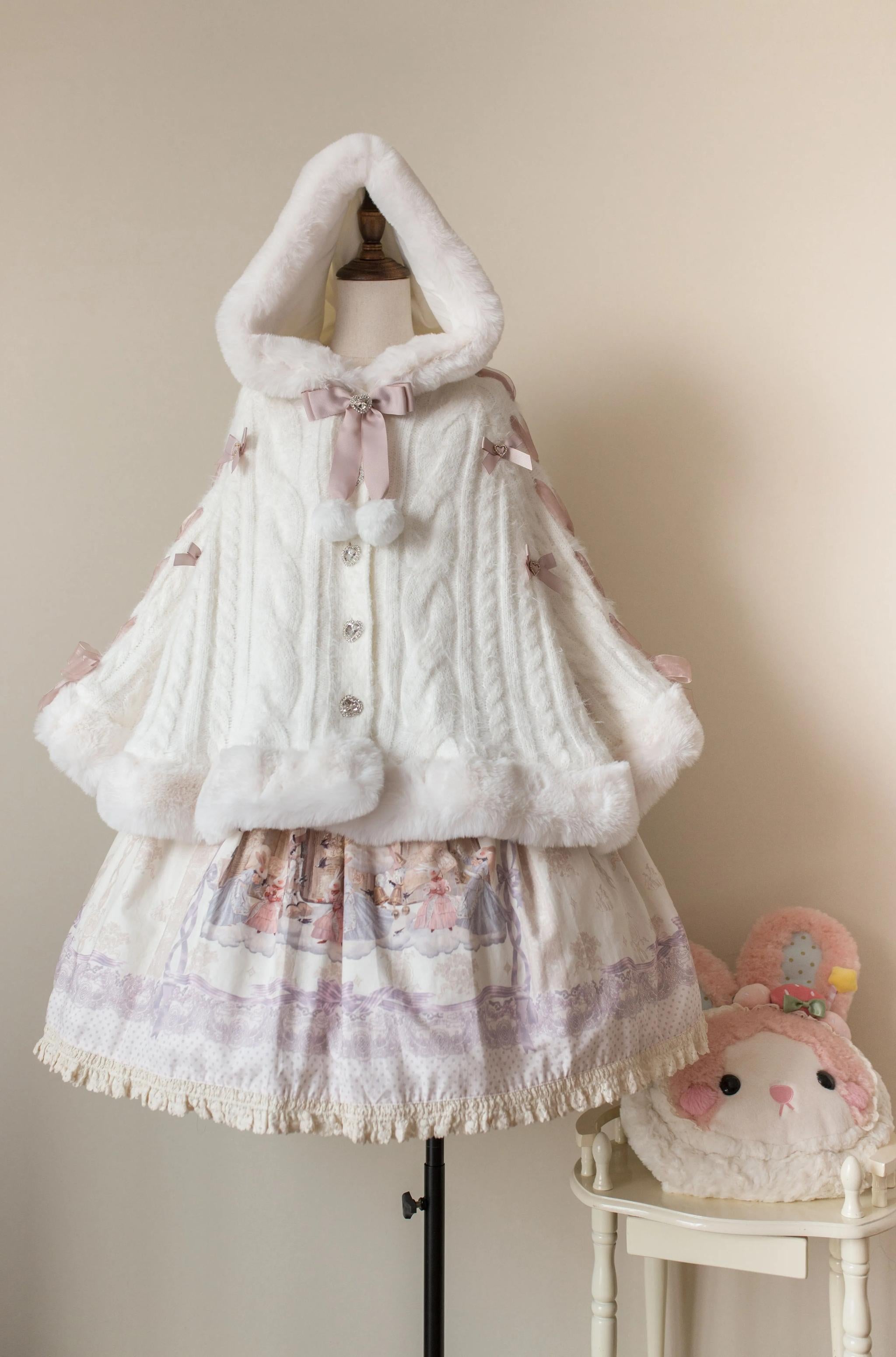 Sweet Bliss - Sweet Lolita Cape Winter Lolita Sweater Coat - image 16