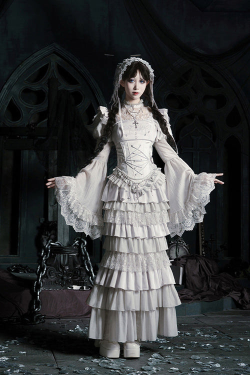 Bionic Doll - Gothic Lolita Fishtail Skirt & Corset Full Set - image 1