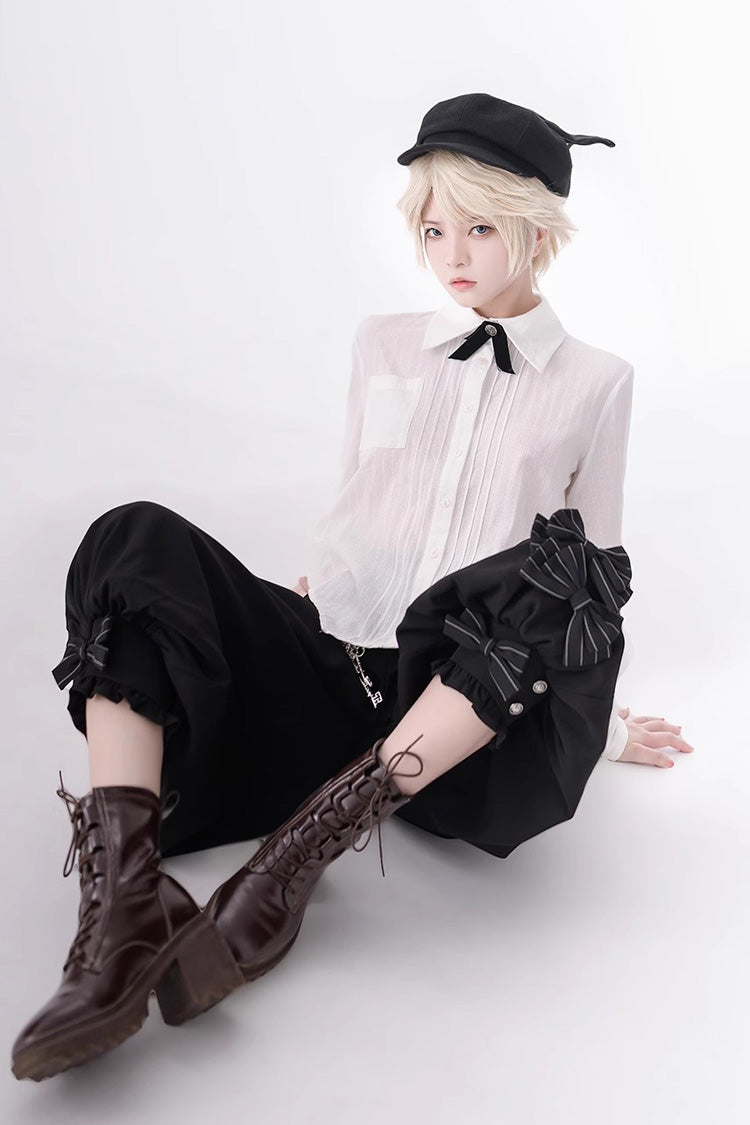 Bowknot Ouji Fashion Lolita Beret 3 Colors - image 4