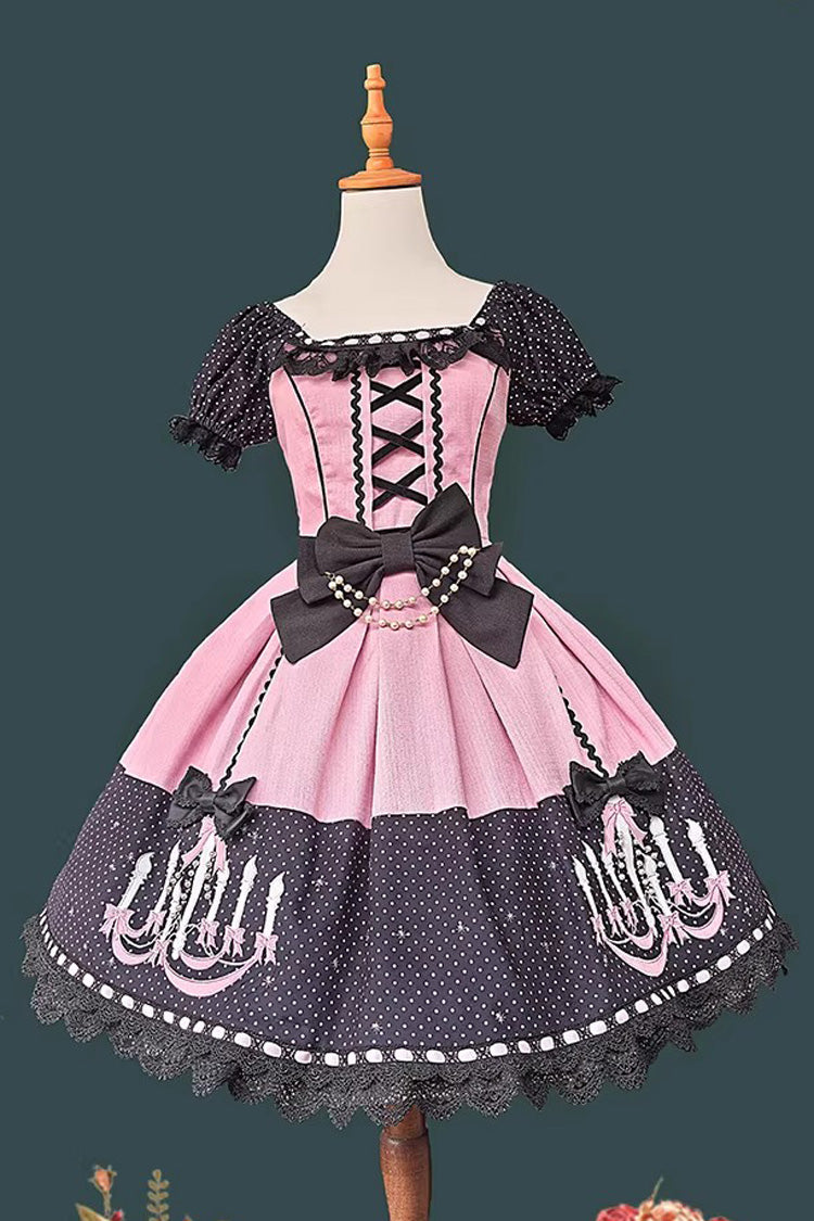 Chandelier - Sweet Lolita Short-Sleeve OP Dress in 4 Colors - image 11