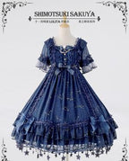 Whisper of Stars - Vintage Lolita Black OP Dress, Constellation-Themed - image 24