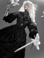 Dragon Bone Cemetery - Gothic Lolita Long Sleeve Blouse - image 13