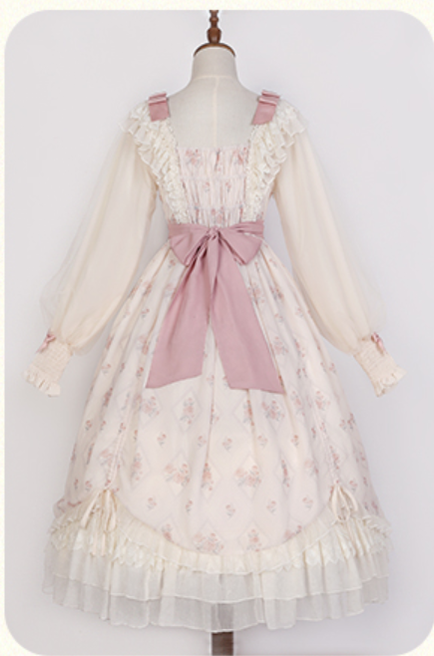 Time Stationery - Elegant Lolita Long Sleeve OP Dress - image 29