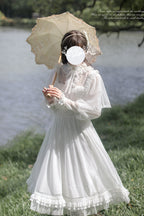Enchanted Daydream - Elegant Lolita OP Dress in White - image 4
