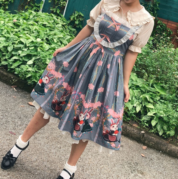 Plus Size Lolita Blouse, Oversized Short Sleeve Shirt - image 12