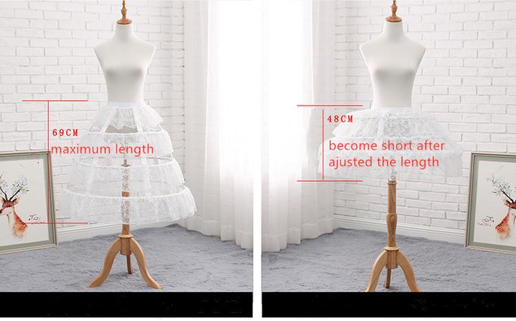 Adjustable Hollowed-out Cool Lolita Petticoat - image 9