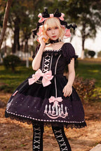 Chandelier - Sweet Lolita Short-Sleeve OP Dress in 4 Colors - image 2