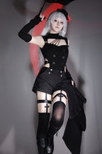 Masquerade Phantom Thief - Cut-Out Gothic Ouji Lolita Shorts Set - image 7