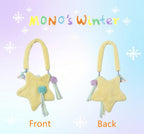 Cute Lolita Bag Cartoon Stars Yellow Plush Bag - image 4