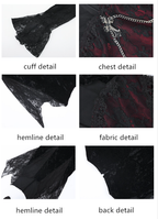 Rose Cemetery - Dark Red Velvet Gothic Lolita Dress - image 9
