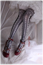 Lace Printed Bow 80D Lolita Tights Multicolors - image 2