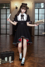 Rosalind - Gothic Maid Lolita Dress with Bow Tie - image 6