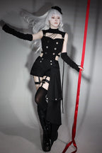 Masquerade Phantom Thief - Cut-Out Gothic Ouji Lolita Shorts Set - image 2
