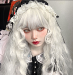 White Moonlight - Long Curly Lolita Wig - image 15