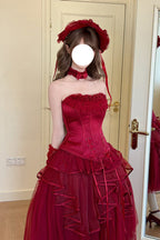 The Summer Waves Sparkle - Classic Lolita Top & Skirt Set - image 5