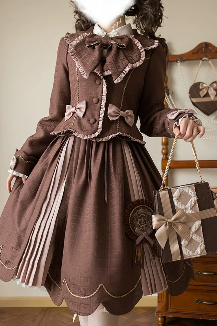 Teddy Chocolate Bar Classic Lolita JSK, Skirt and Coat Collection - image 4