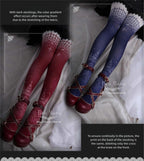 Church Print Gothic Lolita Tights - image 4