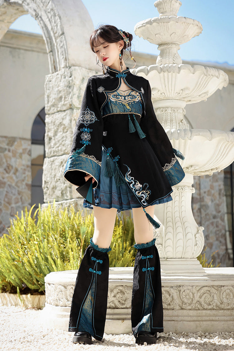 Misty Teal - Classic Lolita JSK Dress Set & Separates - image 6