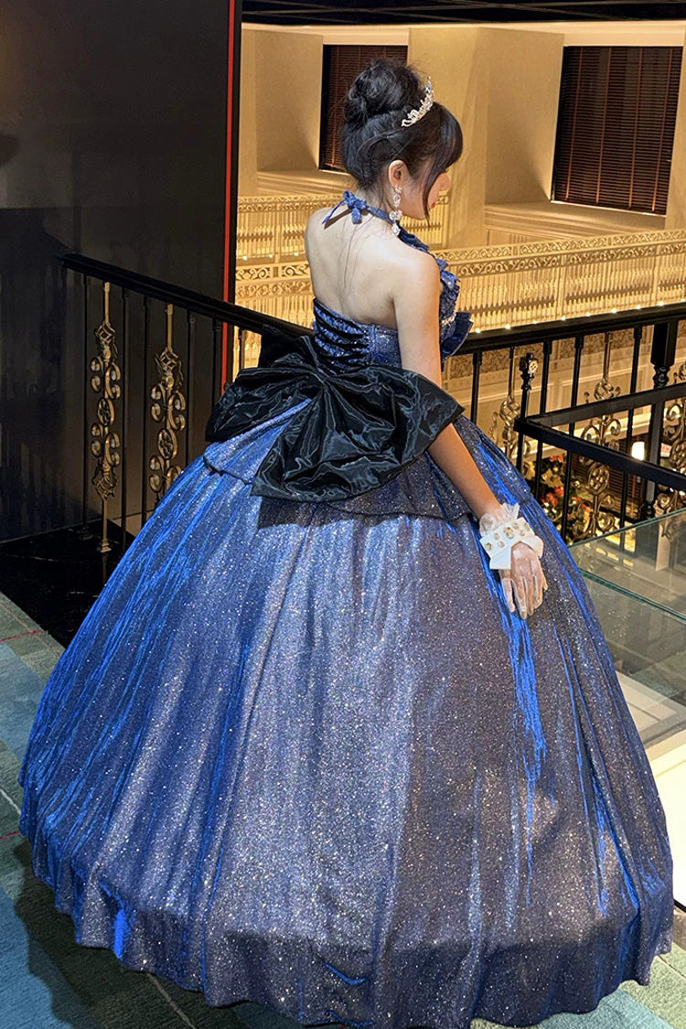 Paris-Inspired - Sleeveless Glitter Series Ruffled Cut-Out Bow Sweet Lolita Skirt Set - image 10