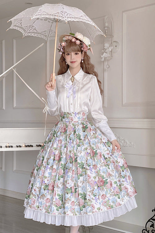 Afternoon Tea - Sweet Lolita Skirt & Blouse - image 1