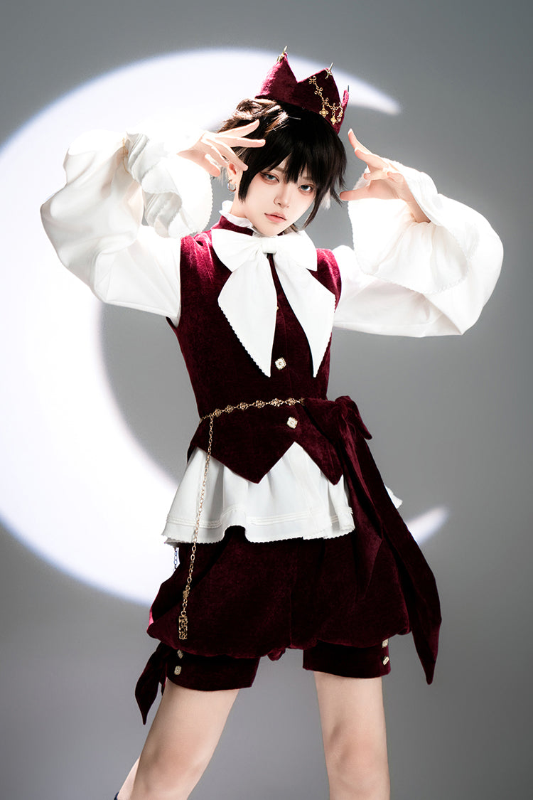 Red Rabbit Hunt Sweet Prince Ouji Lolita Vest - image 9