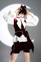 Red Rabbit Hunt Sweet Prince Ouji Lolita Vest - image 9