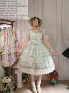 Lily of the Valley Lamb - Classic Lolita Tiered Hem JSK Dress with Embroidery - image 10