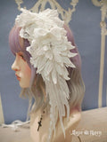 Rose Thorn Angel Wings Embroidered Elegant Lolita Headband - image 3