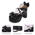 Sweet Lolita Heels Shoes Princess Tea Party Low Cut Shoes - image 7