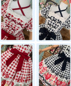 Gingham Strawberry - Plus Size Country Lolita OP Dress - image 15