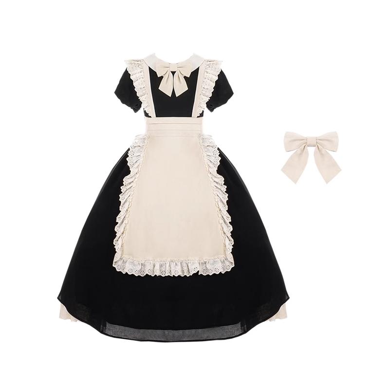 Kiss Kiss - Vintage Maid Lolita OP Dress and Apron - image 38
