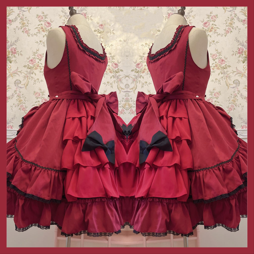Black Lolita Doll OP/JSK with Adjustable Elasticity - image 16