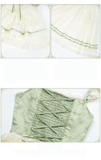 Unfailing - Classic Lolita Bow Jacquard Corset JSK Dress - image 8