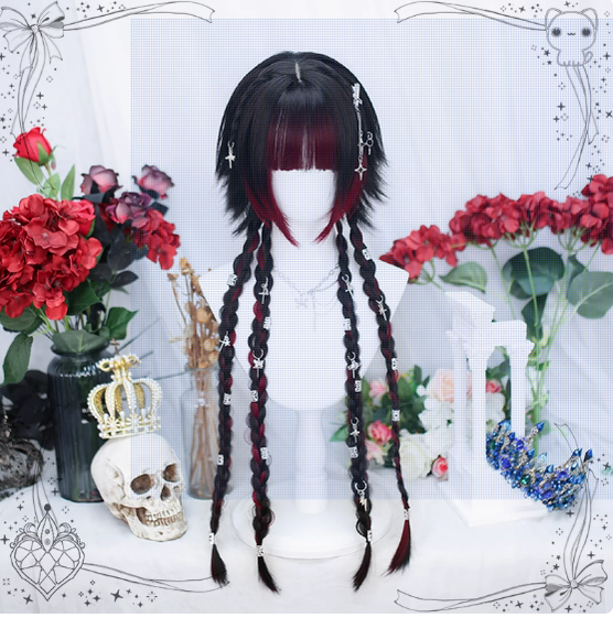 Moon Night - Lolita Highlights Bang Short Wigs - image 21