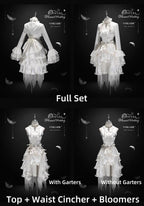 Omega Wedding Gothic Ouji Lolita White Suit - image 16