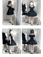 Silent Dinner - Gothic Cutlery Embroidery Lolita OP — source image 12