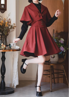 Vintage Lolita Fishbone Halter Skirt and Autumn Jacket - image 38