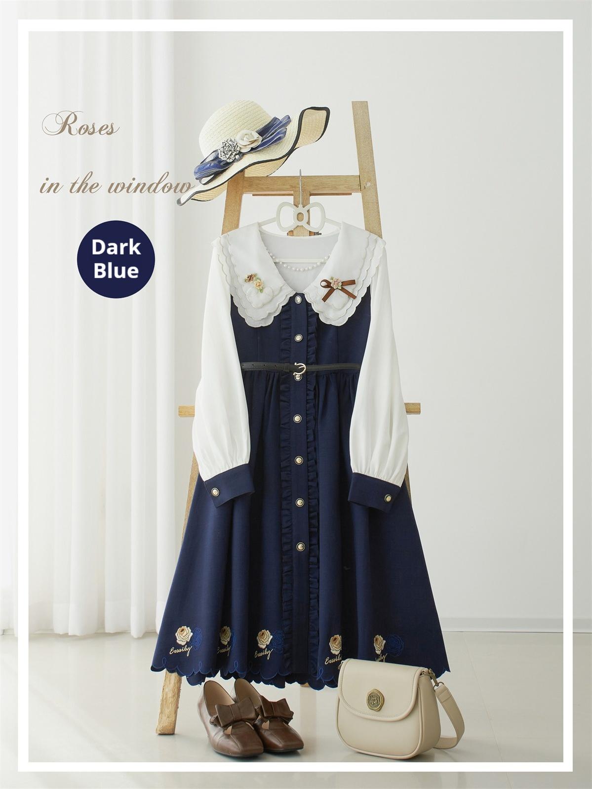 Window Rose - Classic Embroidered Front-Button OP Dress - image 27