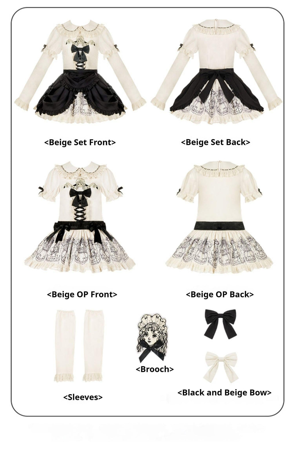 Doll Night - Vintage Twin Lolita OP Dress Embroidered Doll Dress - image 13
