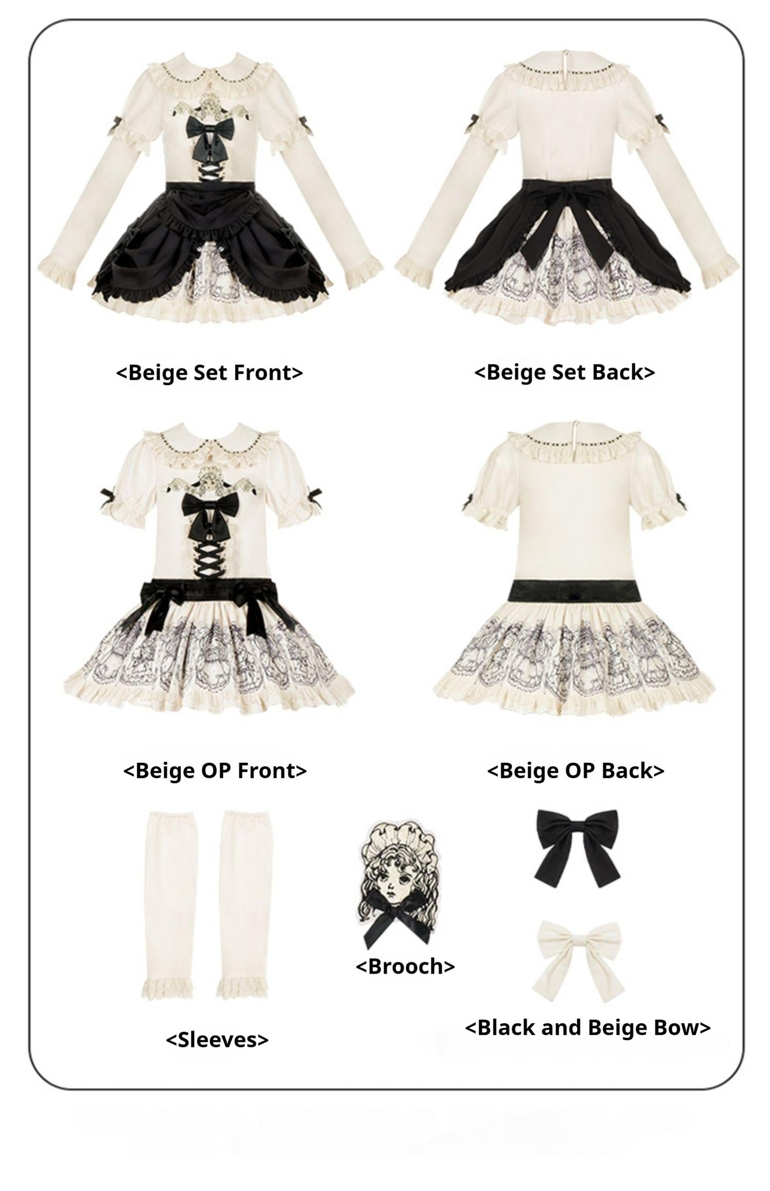 Doll Night - Vintage Twin Lolita OP Dress Embroidered Doll Dress - image 13