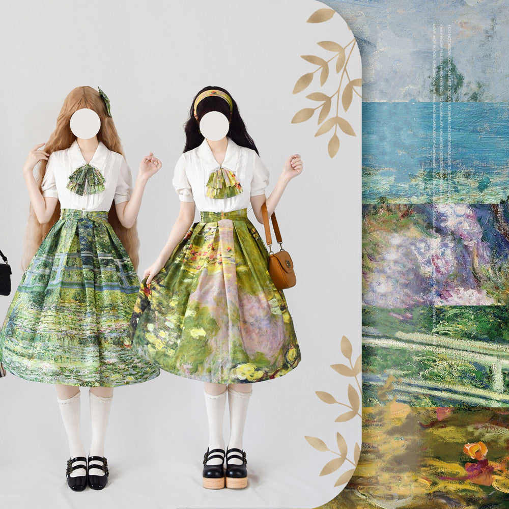Monet Oil Painting - Retro Classic Lolita SK - image 4