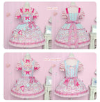 Candy Park Sweet Lolita Print Jumper Dress and Accessories - image 29