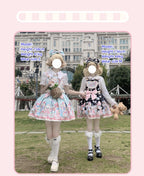 Puppy Parks - Sweet Lolita Kawaii Puppy Lolita Salopette - image 2