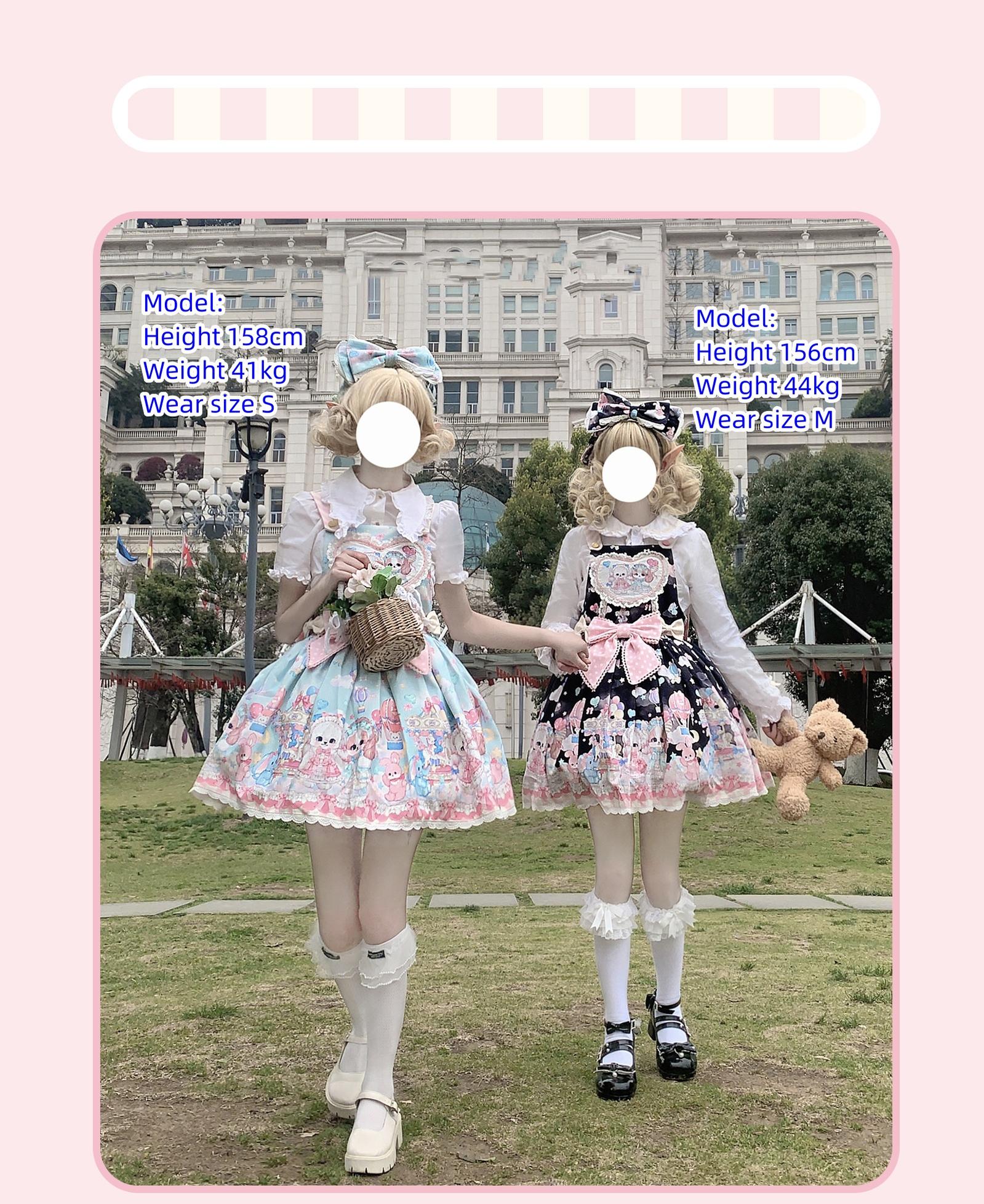 Puppy Parks - Sweet Lolita Kawaii Puppy Lolita Salopette - image 2