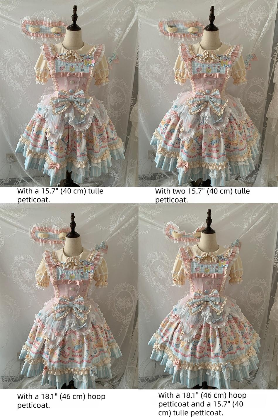 Sweet Cat Fruit Candy - Sweet Lolita Dessert Printed JSK Dress, Bows & Ruffles and Accessories - image 9